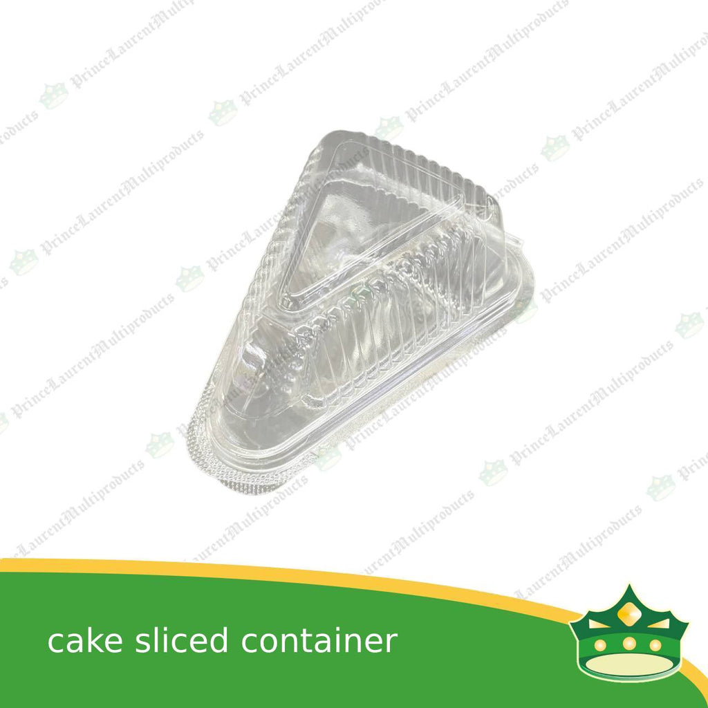 [100 pcs] sliced cake container OPS clear clamshell for cake slices take out packaging individual pack cake