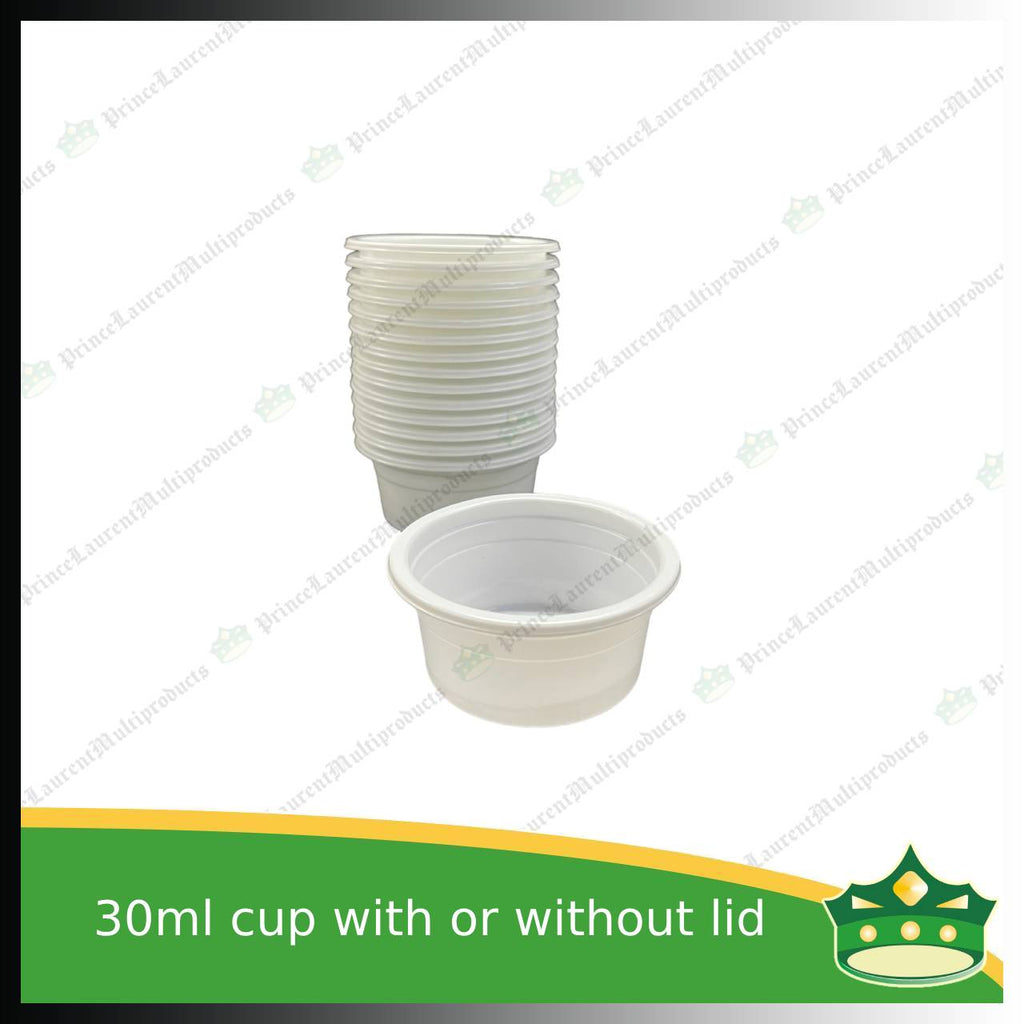 [100 pcs] 30ml sauce cup with / without lid for sauces gravy ketchup condiments specimen cup 30 cc plastic cup