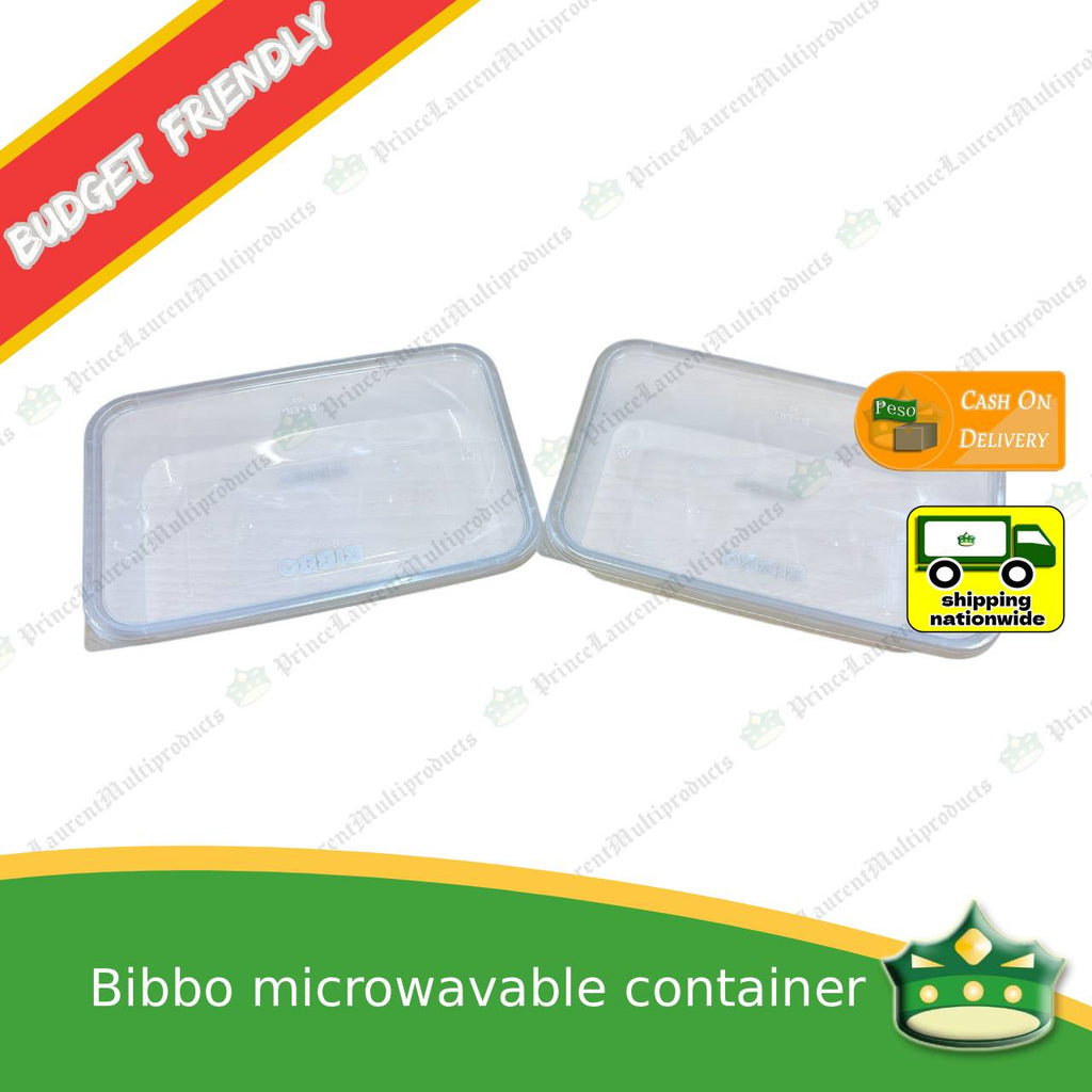 [10 pcs] Bibbo 400/500ml microwavable container for packed meals, rice meal, packed lunch