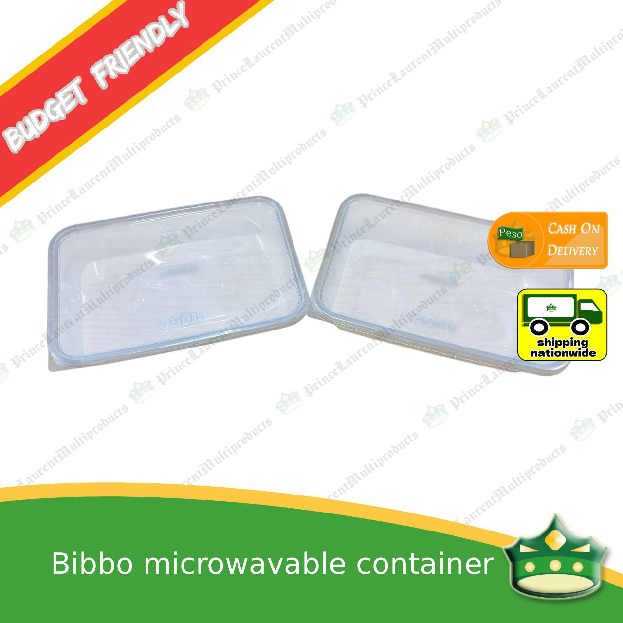 [10 pcs] Bibbo 400/500ml microwavable container for packed meals, rice meal, packed lunch