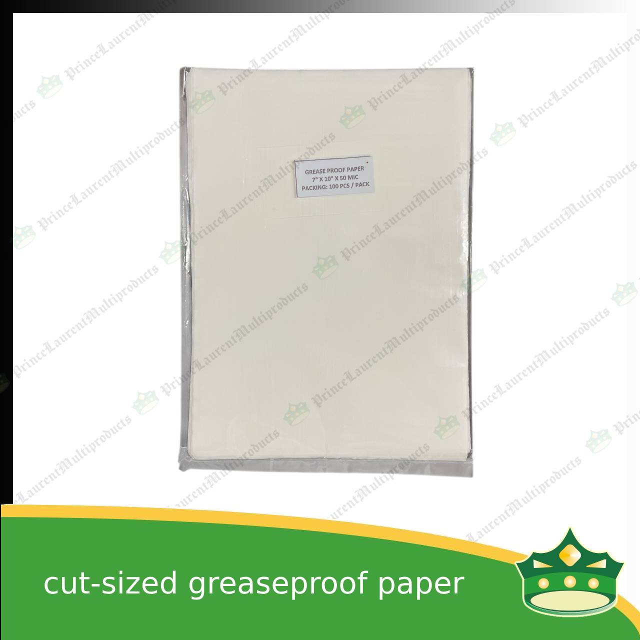 [100 pcs] cut-sized greaseproof paper sheet 50 microns for wrapping food, other products, baking and cooking