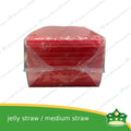 [1 kilo] plastic jelly straw or medium size drinking straw for takeout beverages