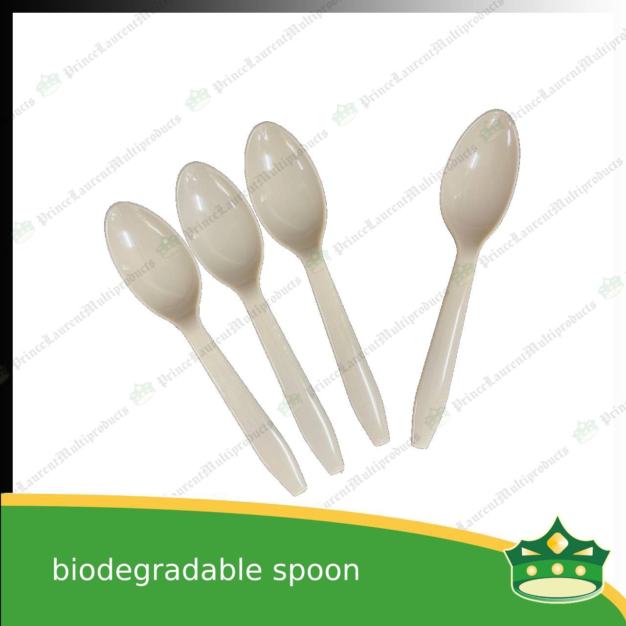 [25 pcs] biodegradable spoon or fork beige 5.875 inches length disposable cutleries for parties events and celebration