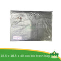 [100 pcs] biodegradable HD trash bag, bin liners, bin bags black good quality generic oxo-biodegradable plastic bag for utility and other miscellaneous usage