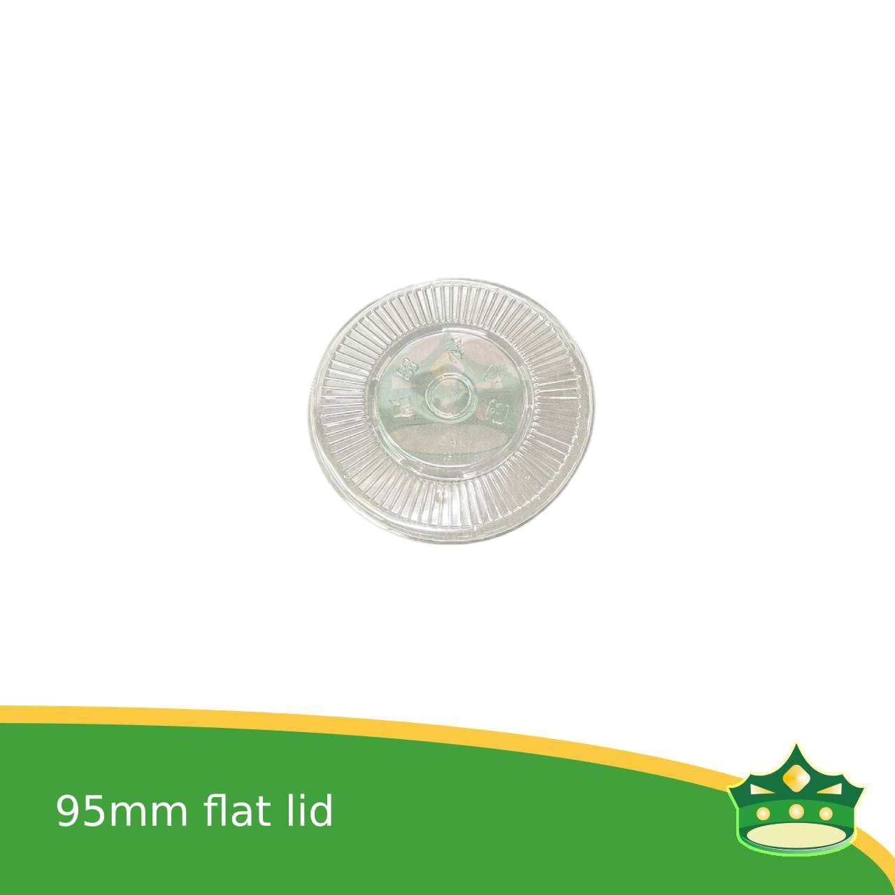 [100 pcs] dome lid or flat lid 95mm for pp milktea cup lemonade cup iced coffee, fruit shakes and other cold beverages