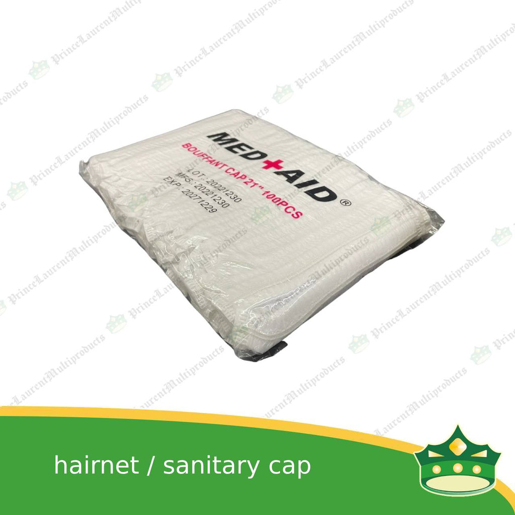 [100 pcs] hairnet white sanitary cap for food service and food safety & hygiene