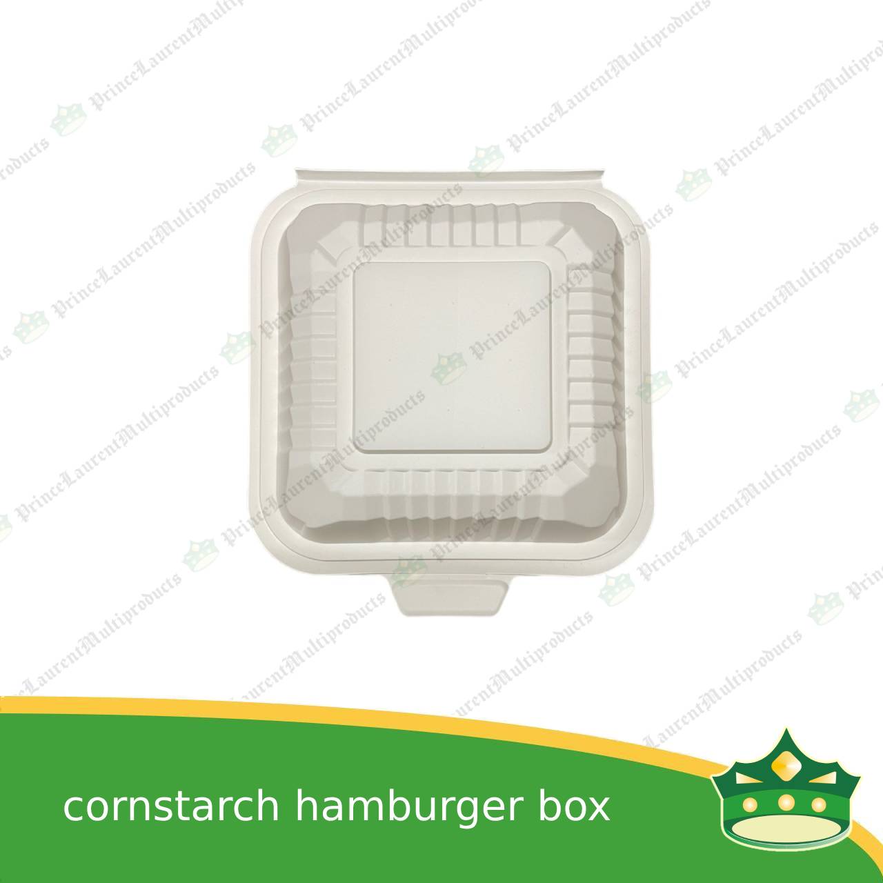[50 pcs] hamburger box compostable cornstarch food box biodegradable meal box