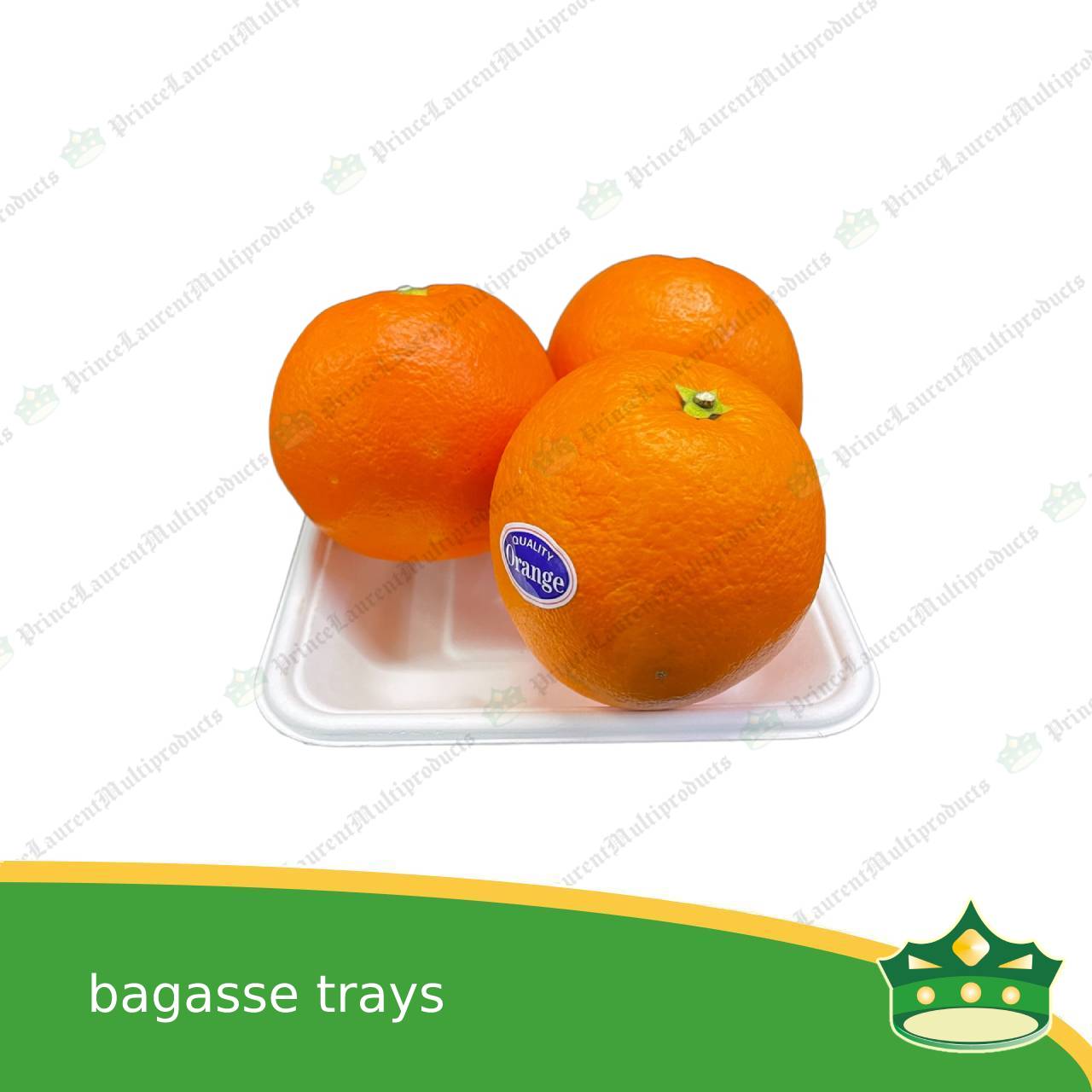 [25 pcs] bagasse paper tray square 5x5 inches fruit tray as grocery packaging, fruit repacking, vegetable repacking, meat repackaging, frozen products repacking, produce packing