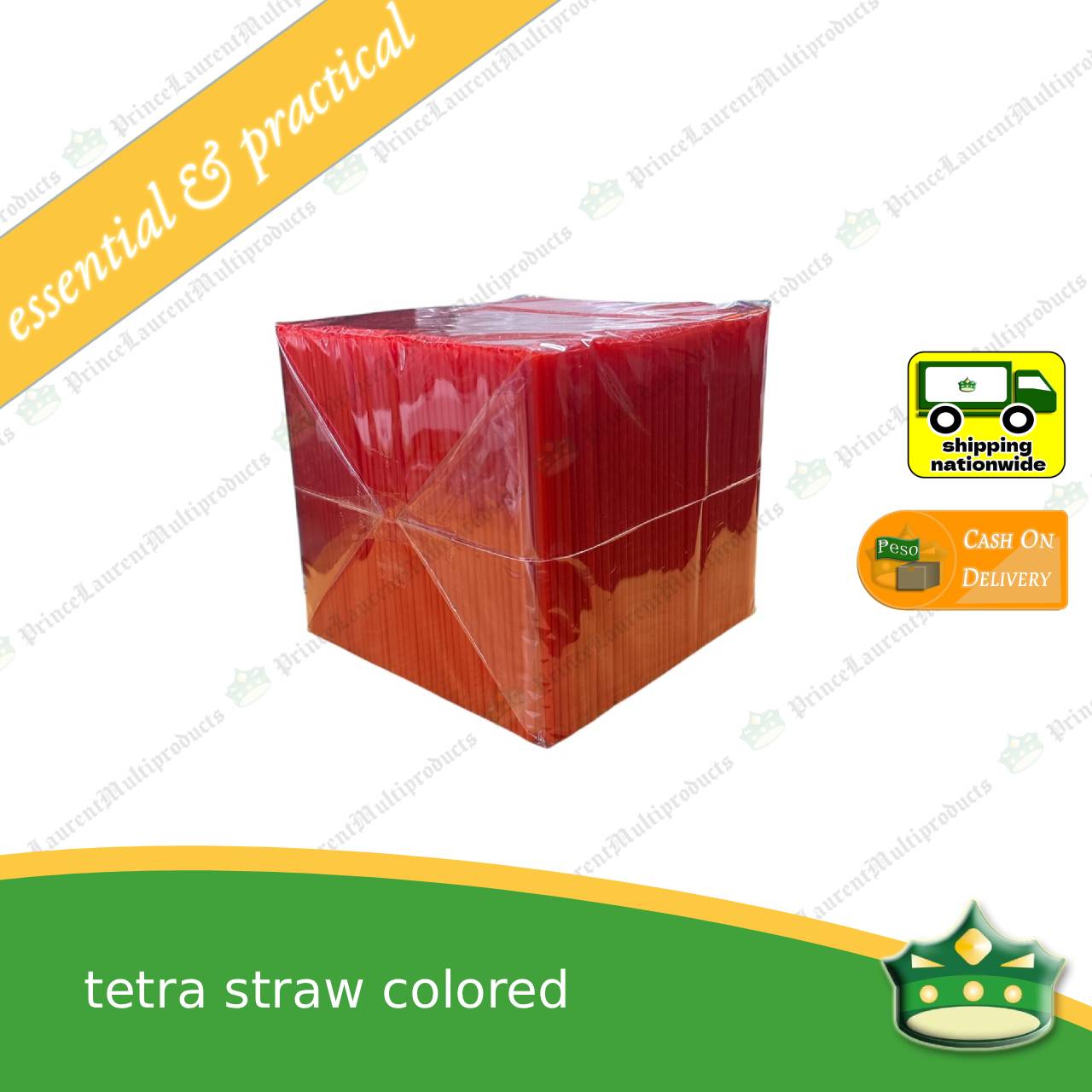 [1 kilo] tetra straw COLORED with sharp tip to puncture hole for sealed juice or as lollipop stick. ice cream stick, candy stick