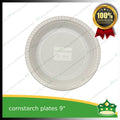 [50 pcs] 9 inch plate compostable cornstarch biodegradable serving plate