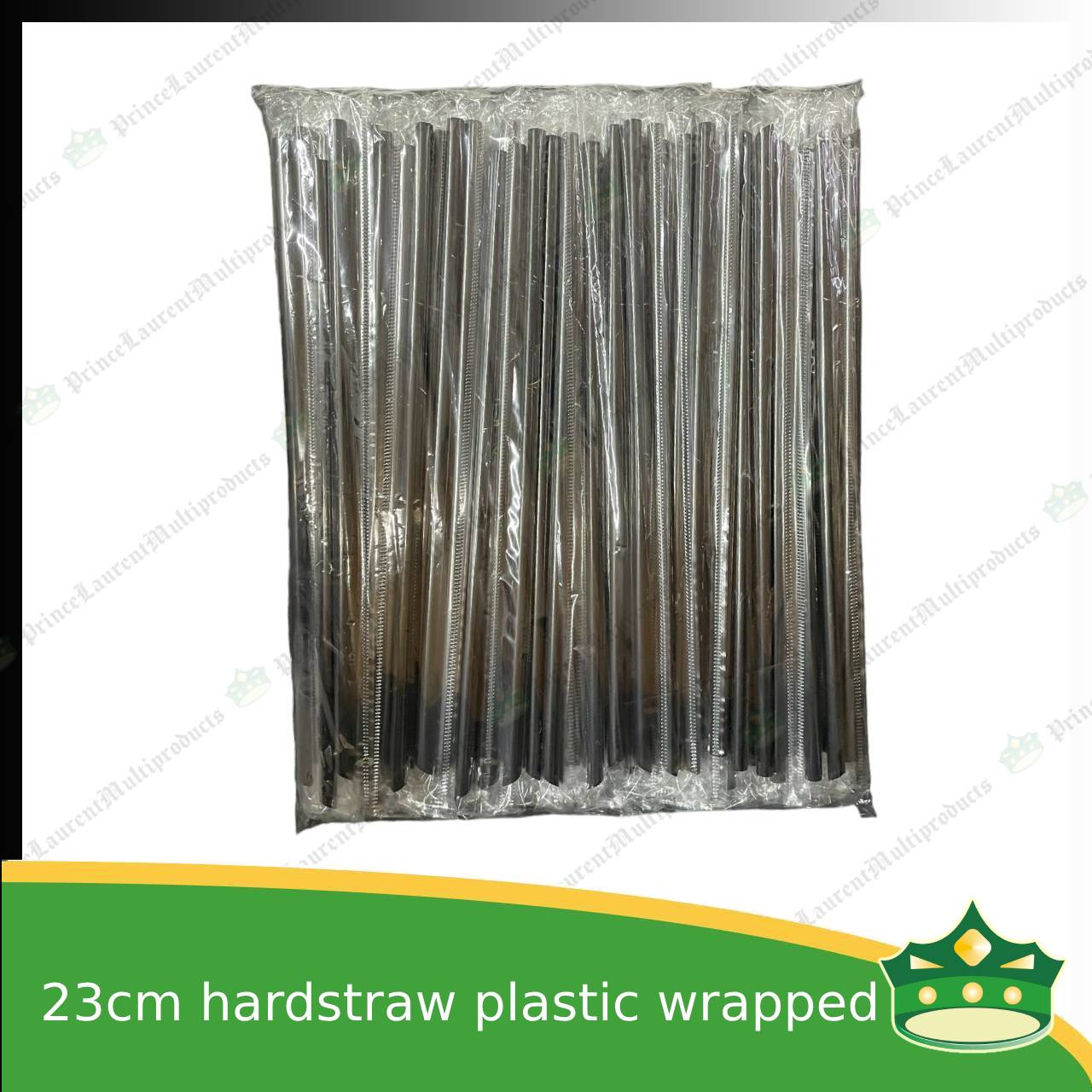 [100 pcs] individually wrapped plastic drinking straw 23cm hard straw with sharp pointed tip colored for cold drinks, smoothie, icetea, cold beverages, lemonade, fruit shakes, juices