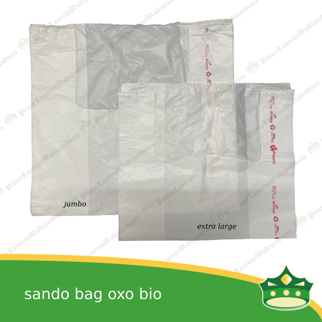[50 pcs] sando bag bio bag white xxl or jumbo size (BIOPACK)