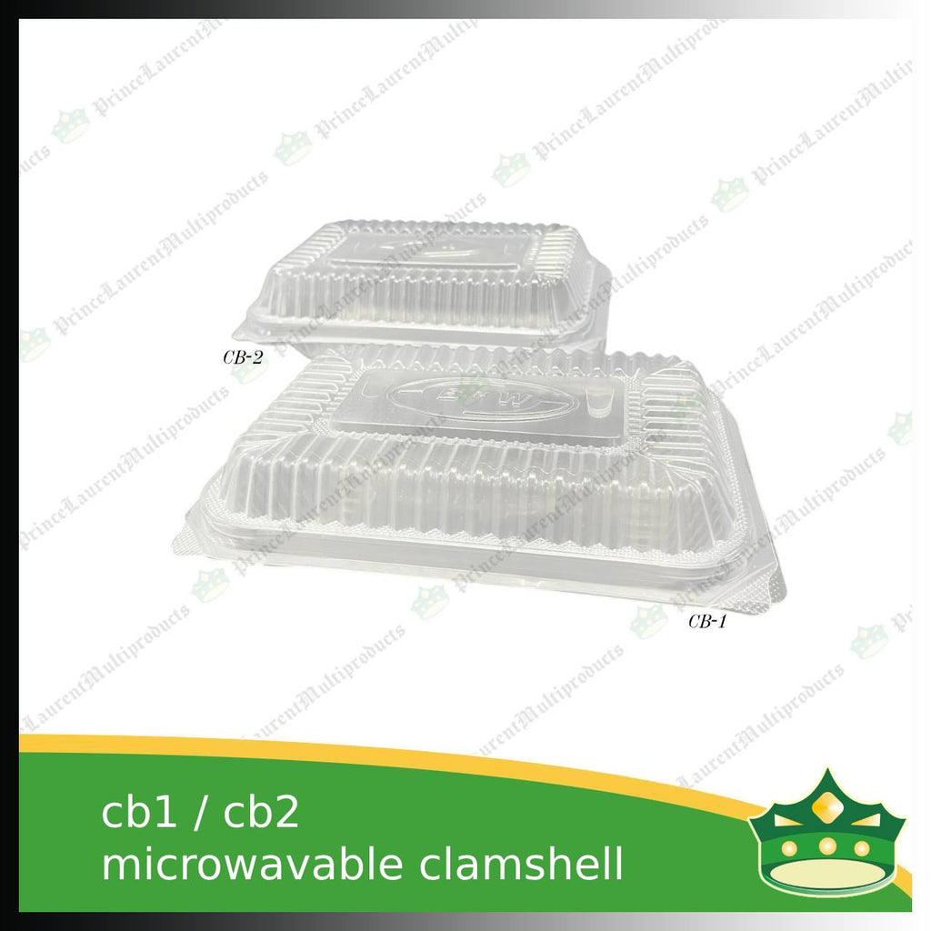 [50 pcs] spaghetti box plastic pp microwavable clamshell for food catering service, food box