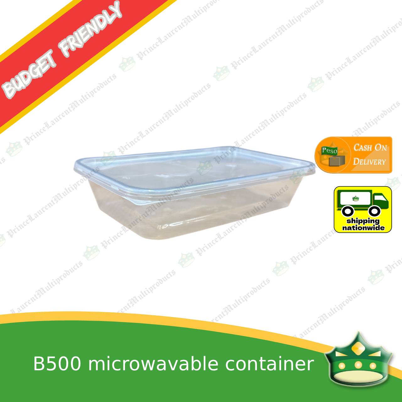[10 pcs] Bibbo 400/500ml microwavable container for packed meals, rice meal, packed lunch