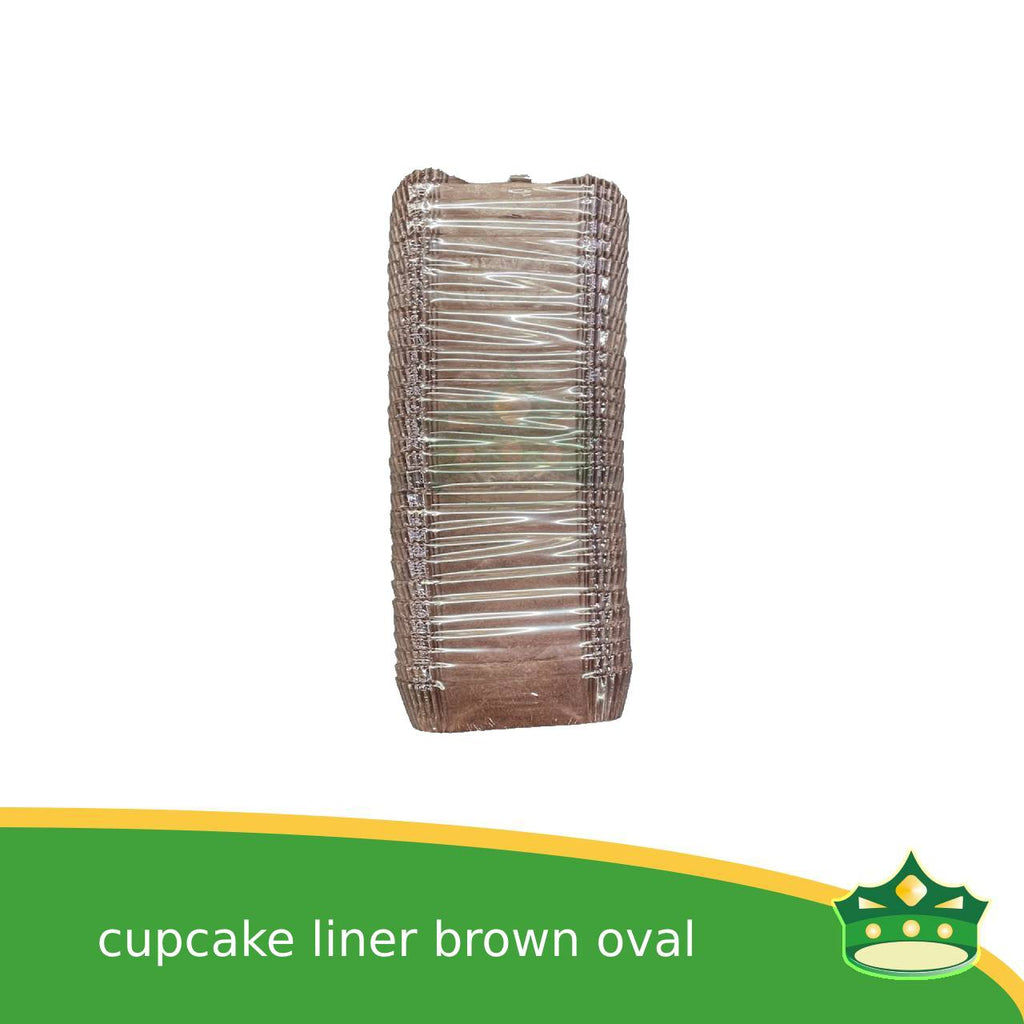 [1000 pcs] cupcake liner oval brown, white  for pastries,  tarts, cupcakes, eclairs, fudge bars