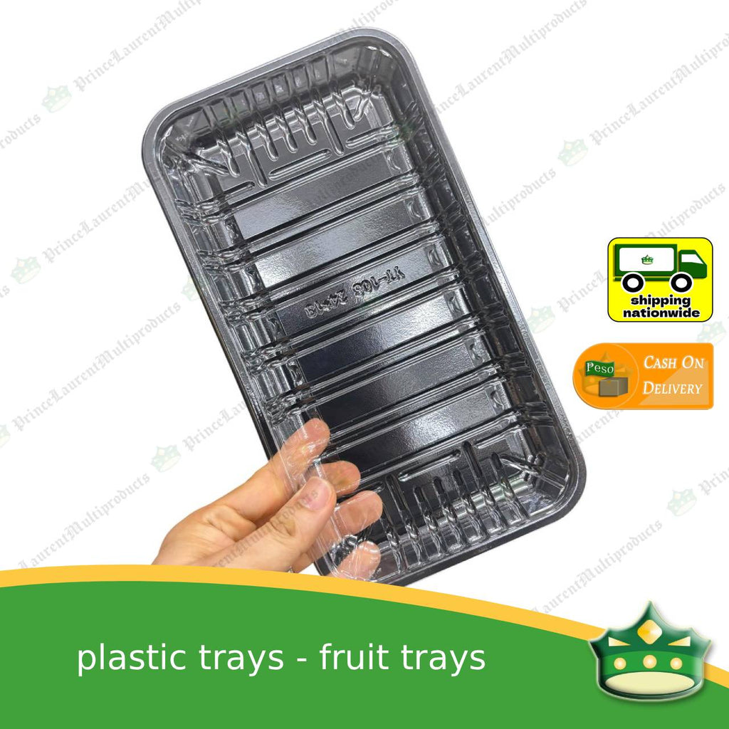 [100 pcs] multi-functional plastic fruit trays square or rectangular for repacking fruits vegetables