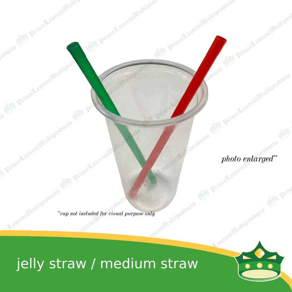 [1 kilo] plastic jelly straw or medium size drinking straw for takeout beverages
