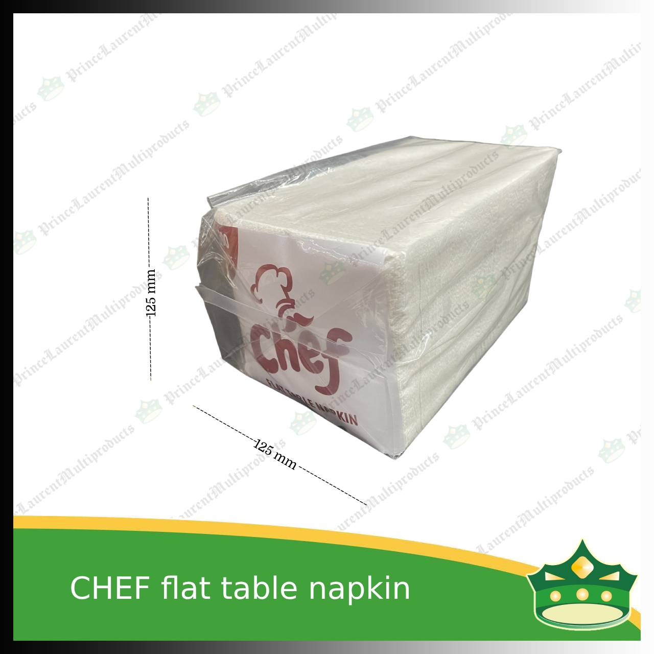 [5+1] flat table napkin MG pulp white for food & catering services, hospitality services, household uses