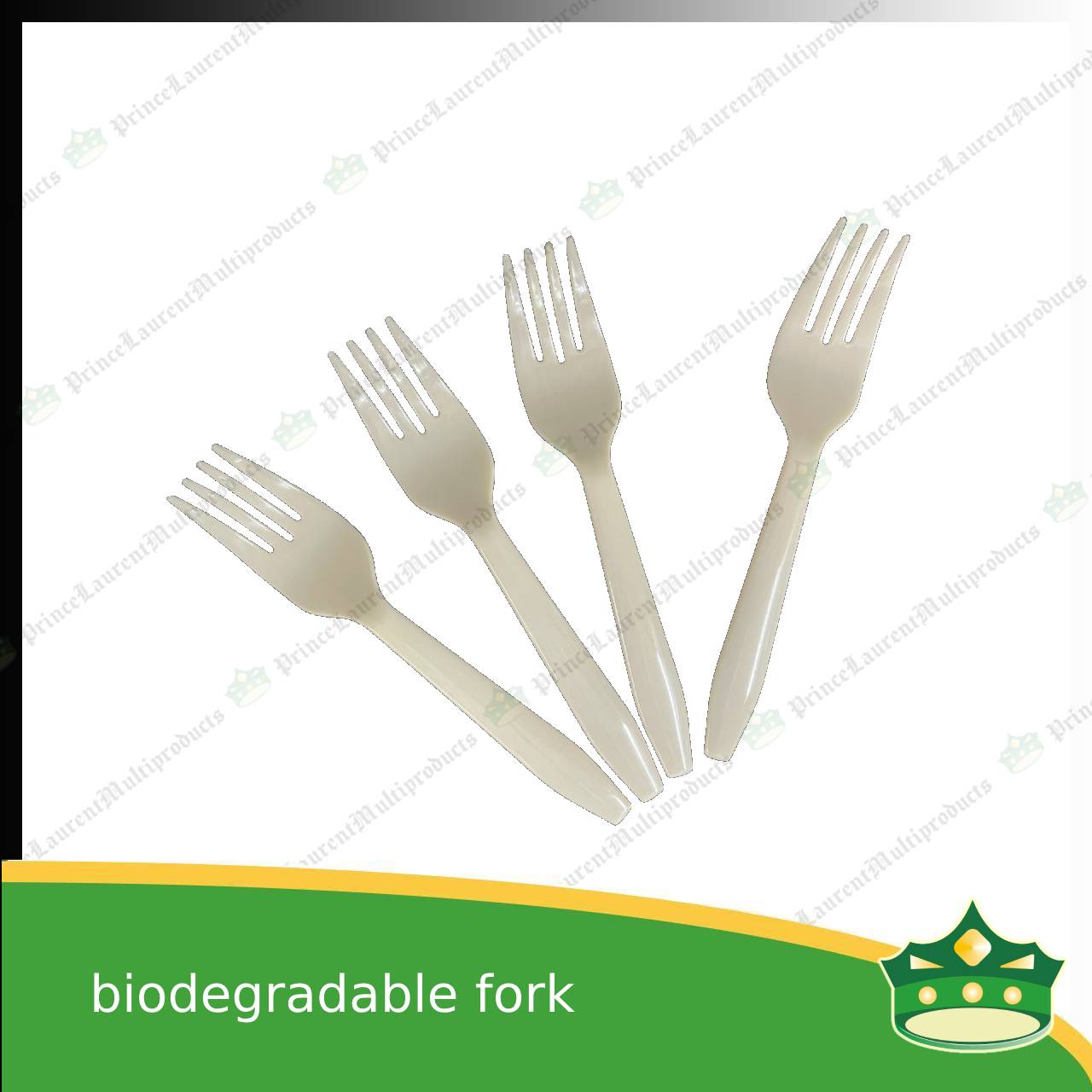 [25 pcs] biodegradable spoon or fork beige 5.875 inches length disposable cutleries for parties events and celebration
