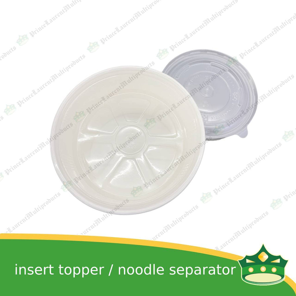 [50 pcs] insert bowl for microwavable bowl and paper bowl, great as ramen or noodle separator