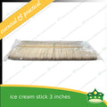 [100 pcs] wooden ice cream stick disposable biodegradable wooden ice cream spoon with or without wrap