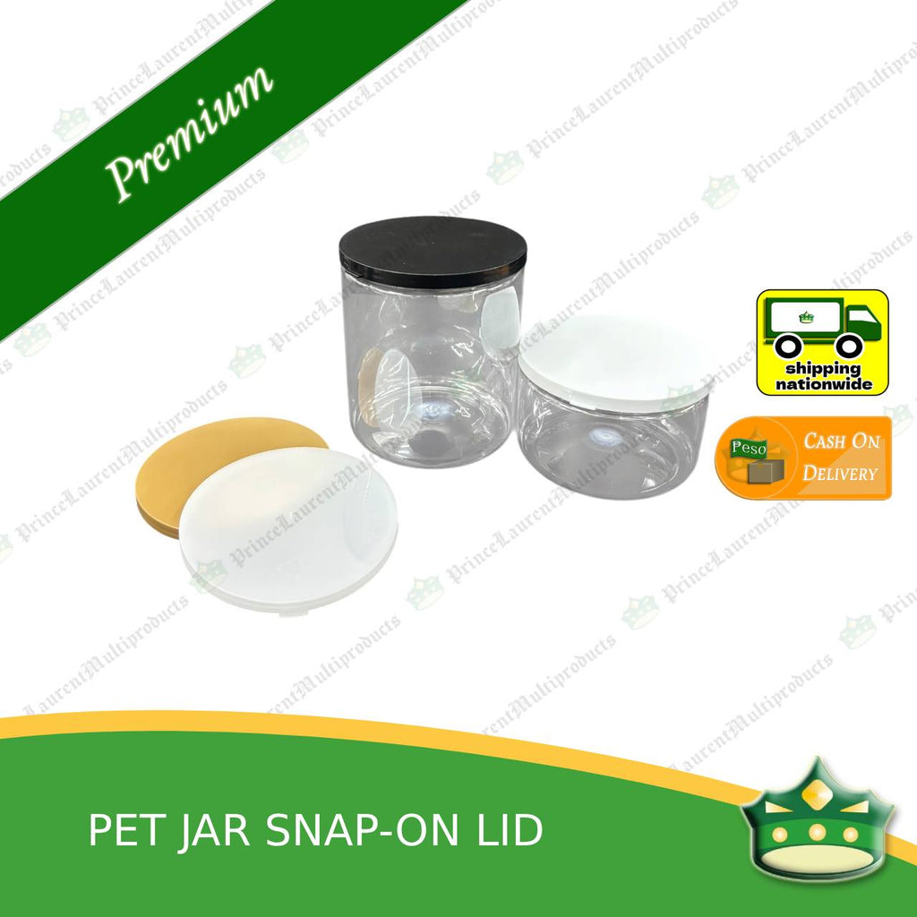 [1 pack] PET jar with snap-on lid (370ml / 750ml) as gift containers of delicacies, baked products