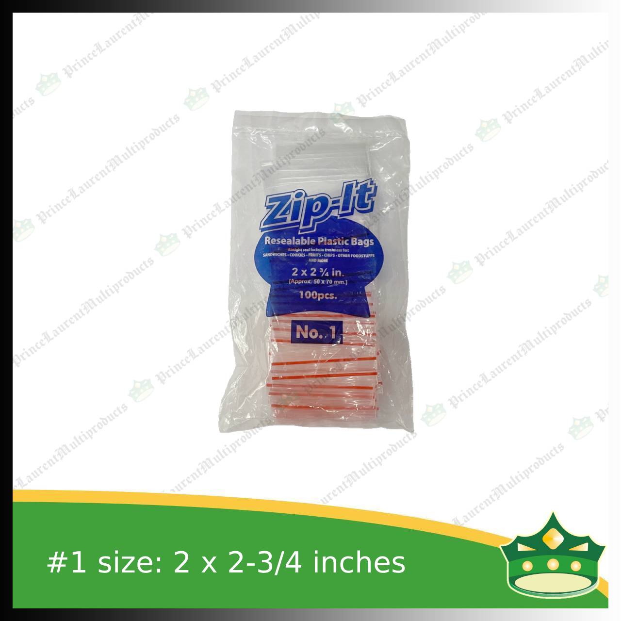 [100 pcs] Zip-It resealable plastic bag self locking plastic bag (small sizes)