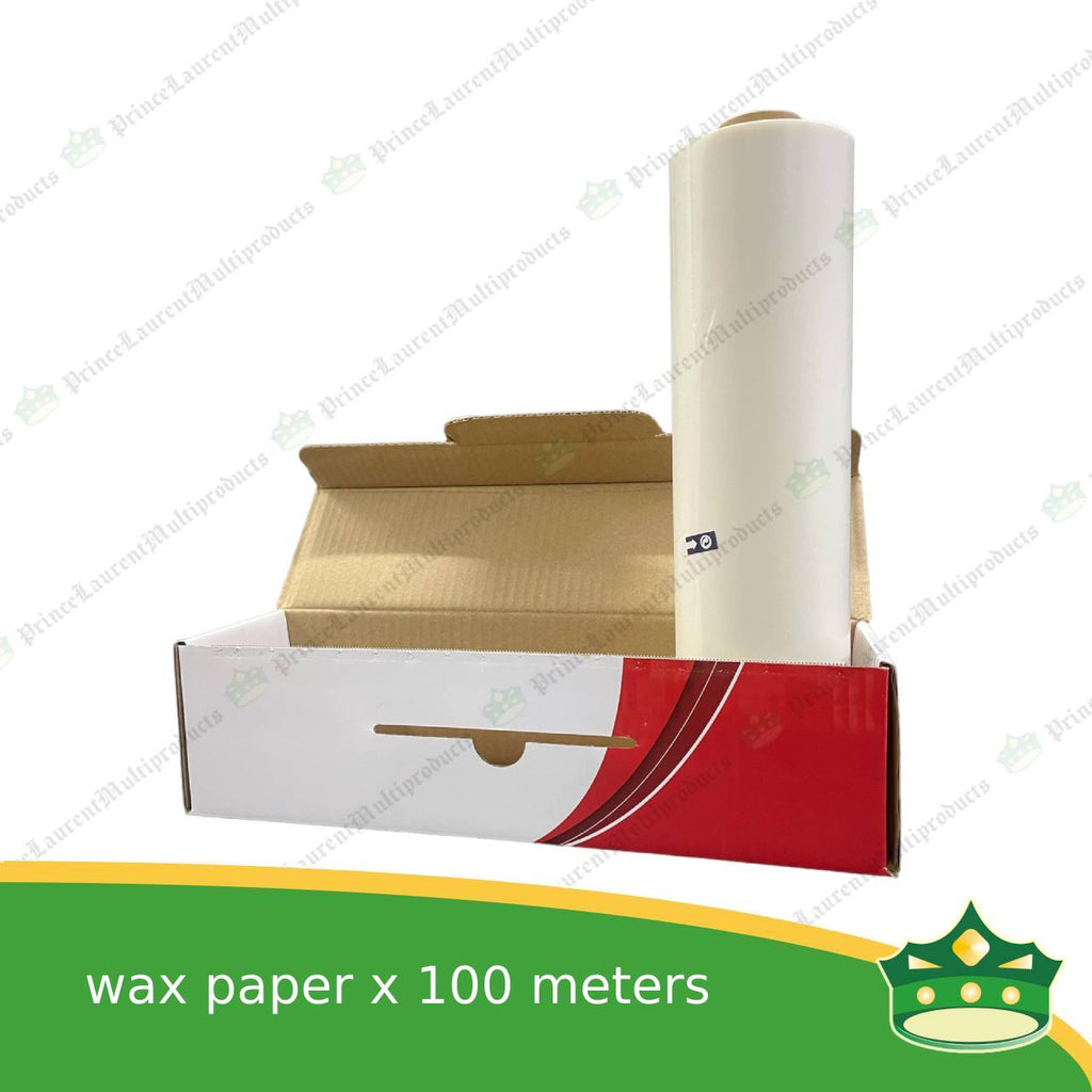 [1 roll] wax paper 30cm wide x 100 meters with cutter for easy cut for baking and cooking