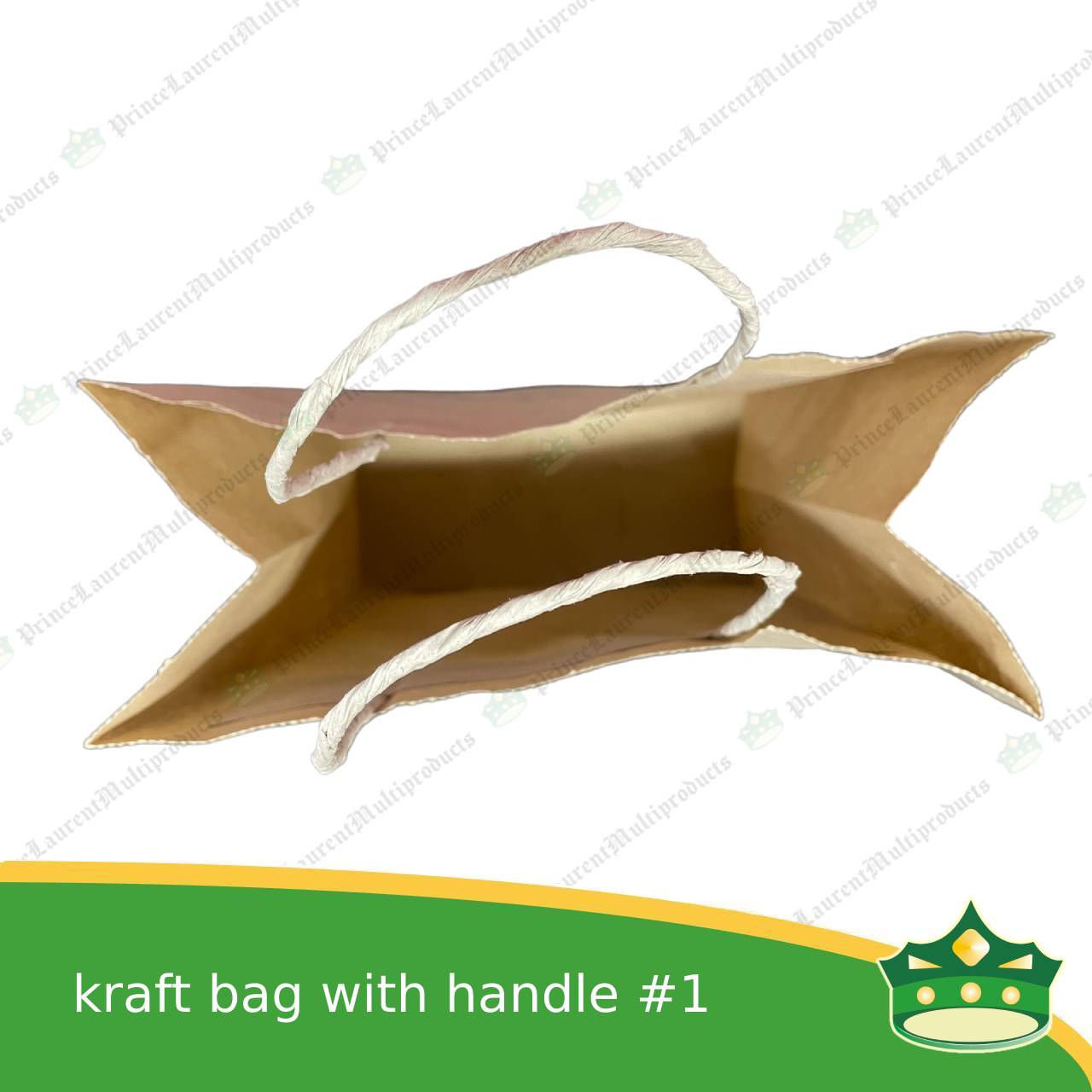 [25 pcs] kraft paper bag with handle #1 (241x118x310mm)