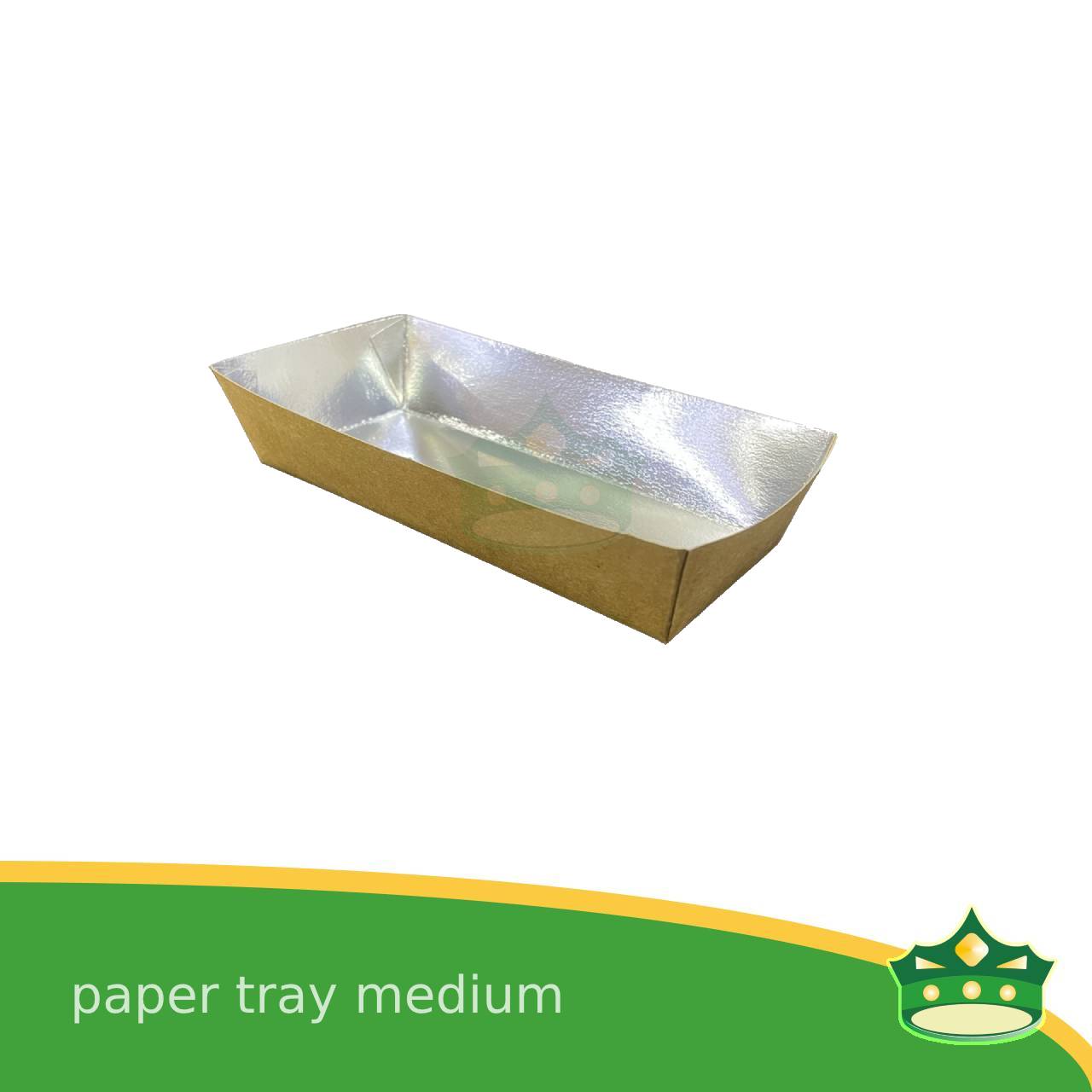 [25 pcs] paper trays small medium large extra large laminated white or silver to serve as food holder for nachos, fries, dimsum, meriendas, breads, takoyaki, fishball, squidball