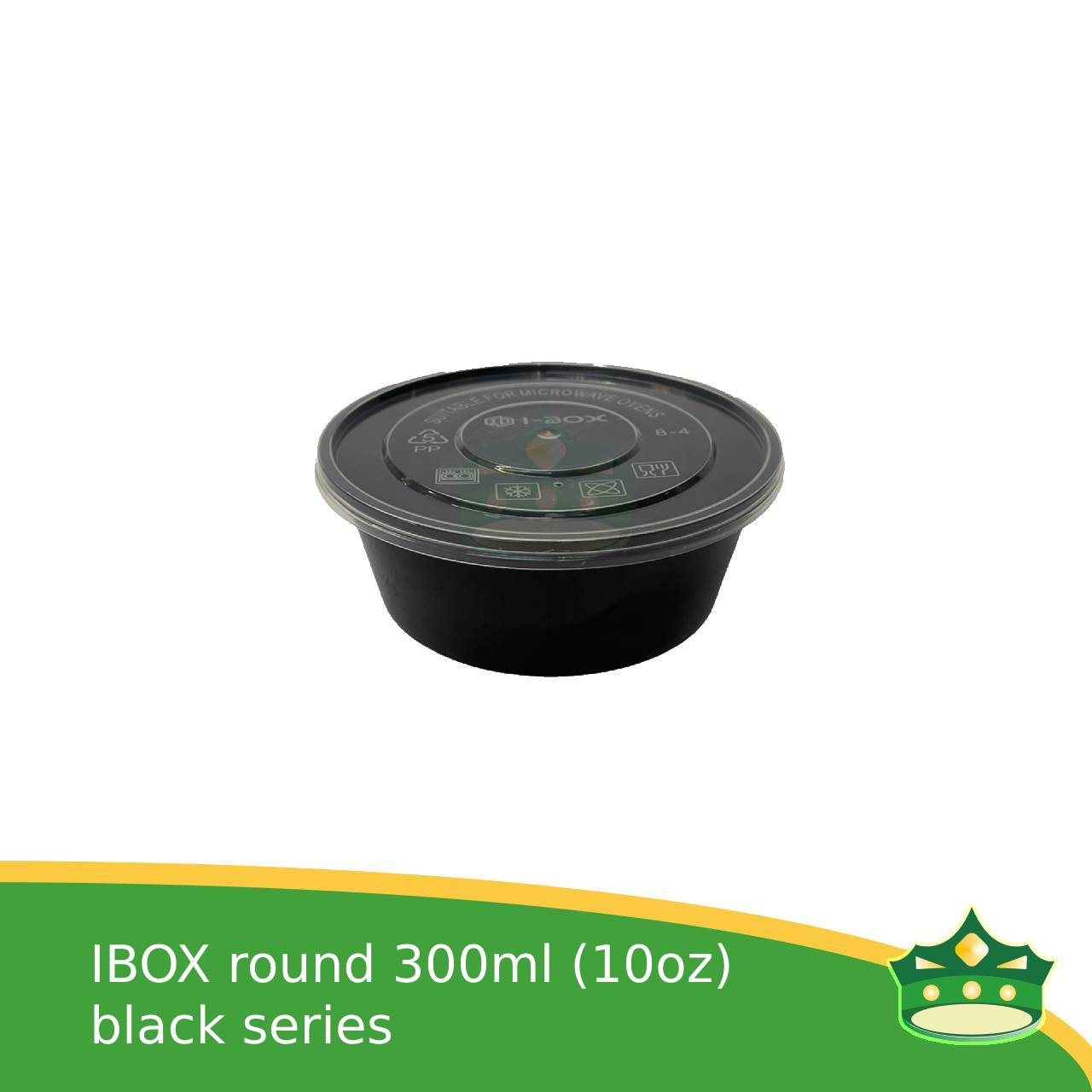 IBOX brand microwavable plastic round containers take out for soups and other food products