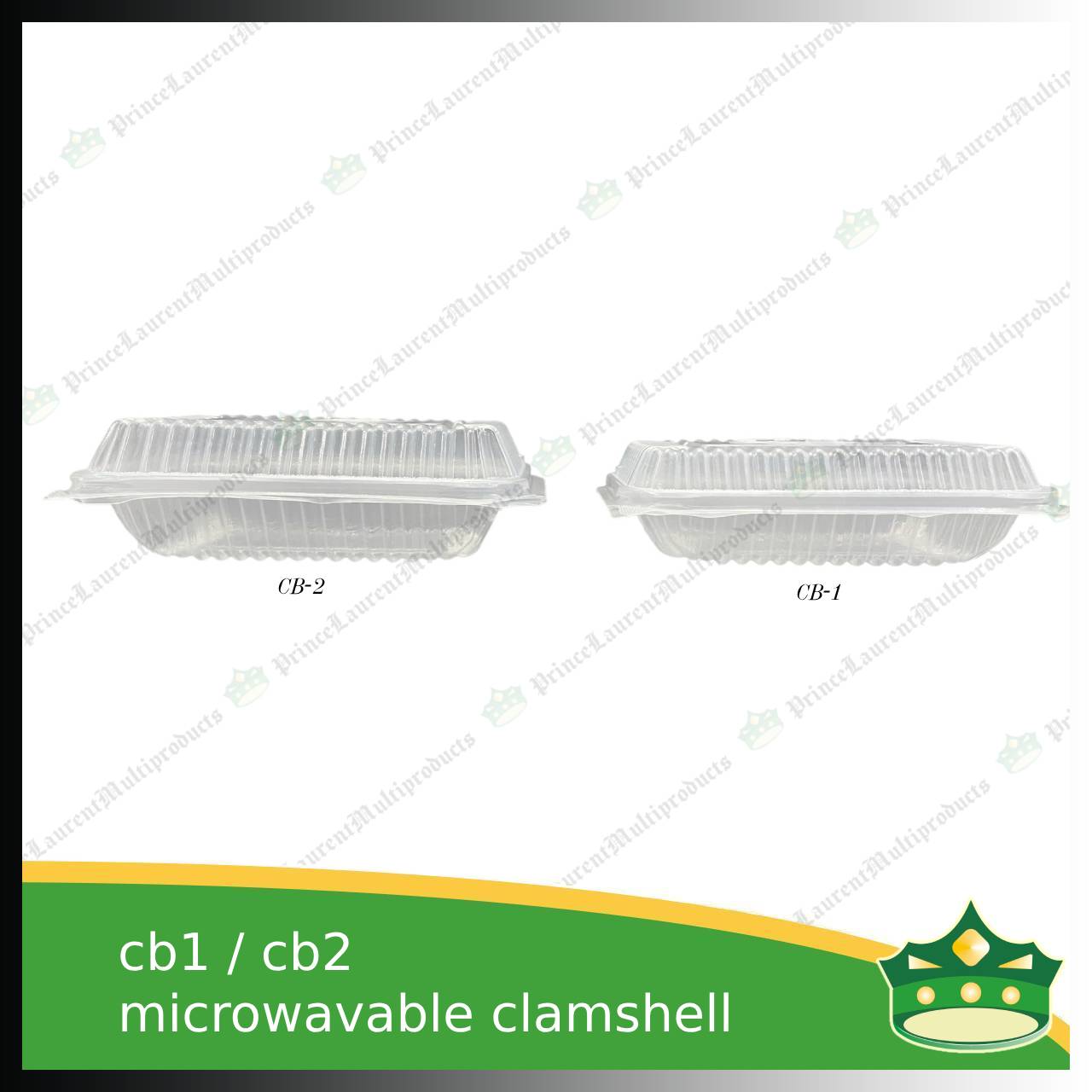 [50 pcs] spaghetti box plastic pp microwavable clamshell for food catering service, food box