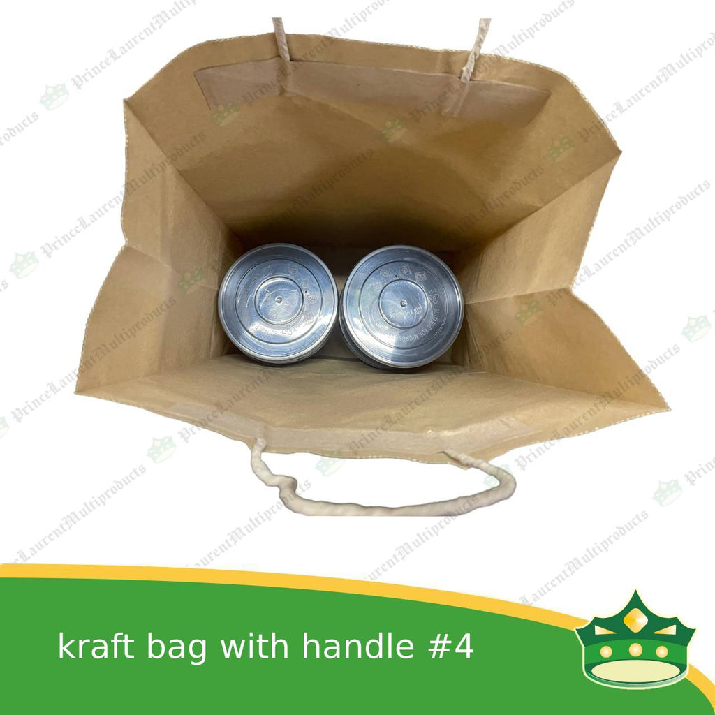 [25 pcs] kraft paper bag with handle #4 (275x142x420mm)