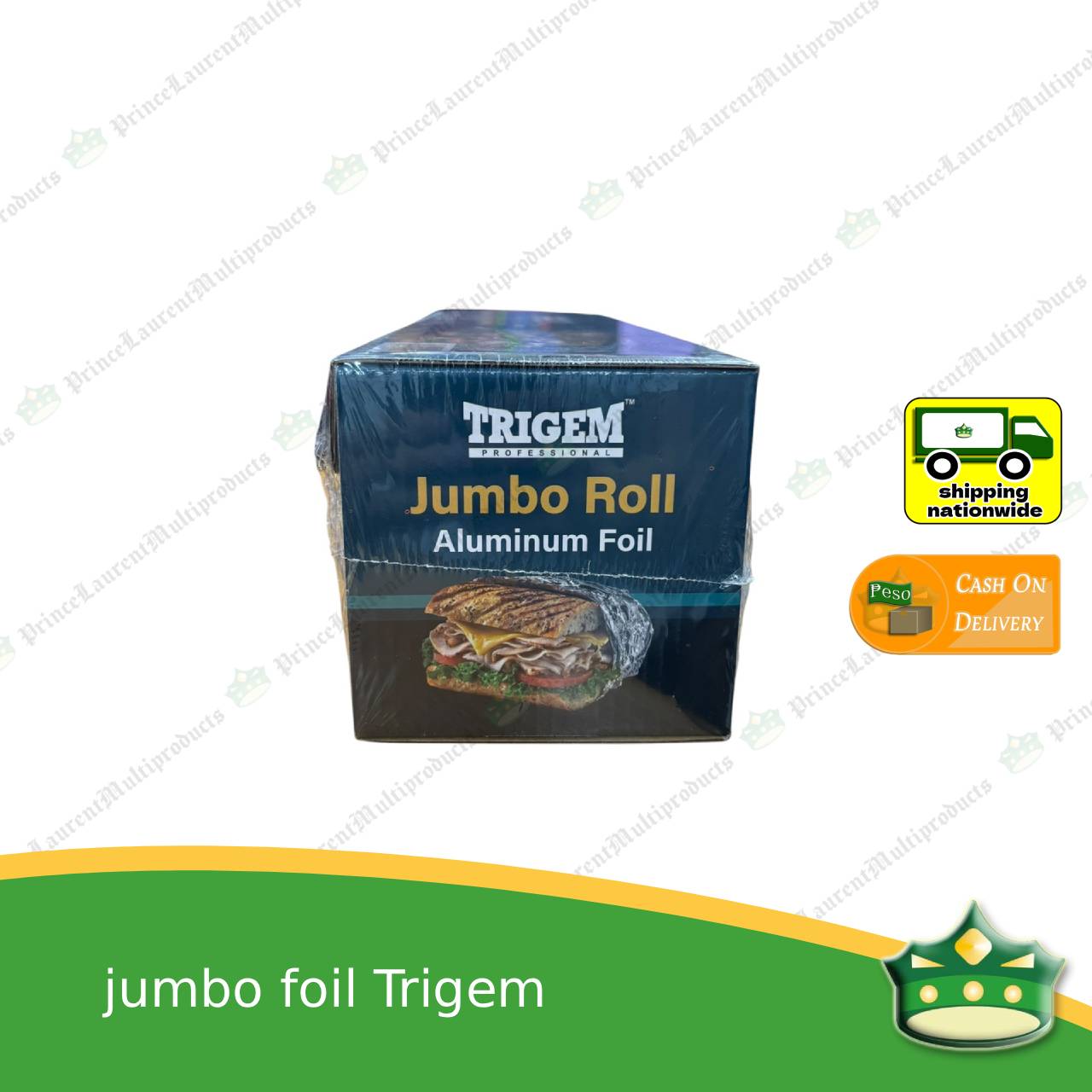 [1.6kg] jumbo aluminum foil (TRIGEM brand) for wrapping food, embotido, bangus, inihaw