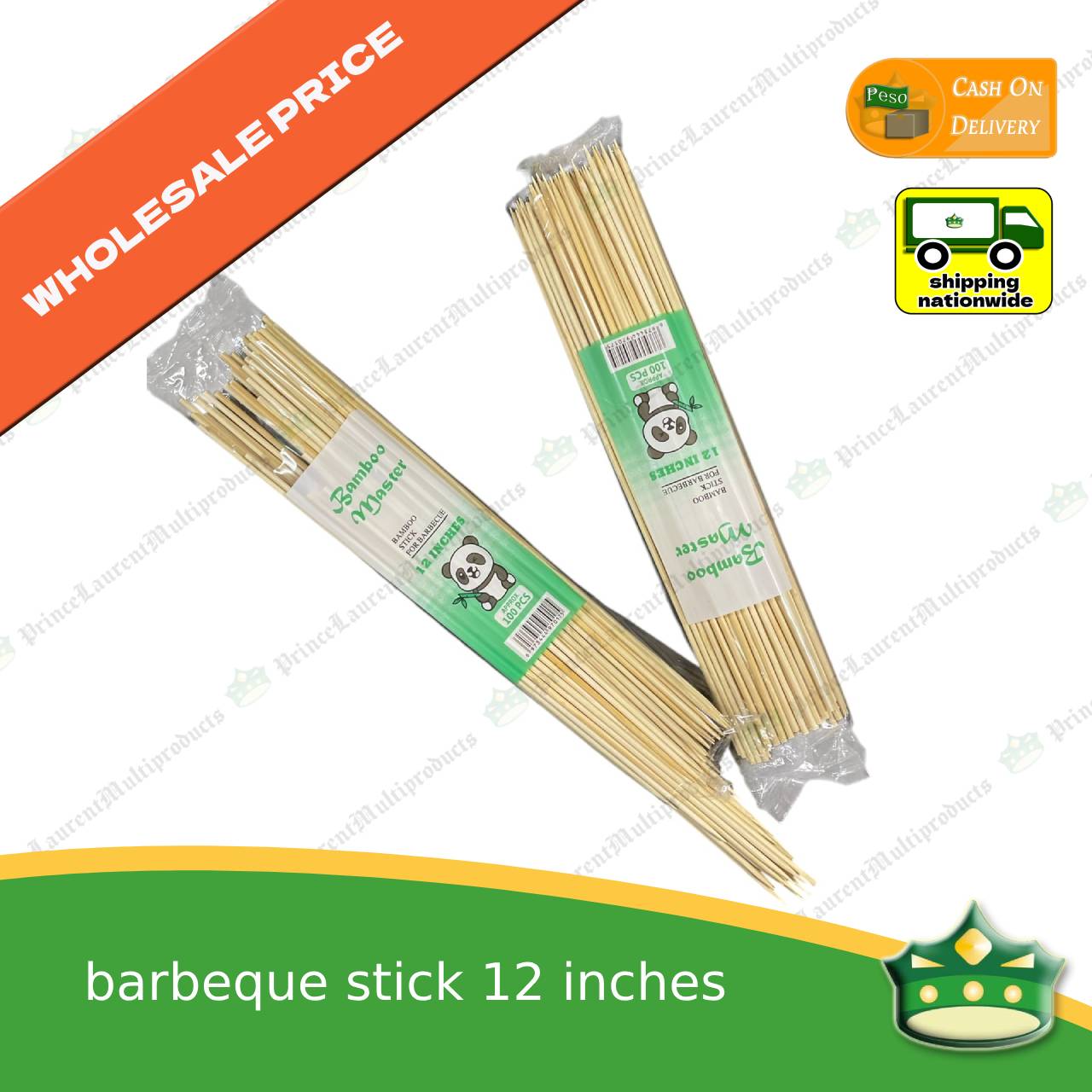 [1 case] Barbeque Stick, Bamboo 12 Inches for wholesale price