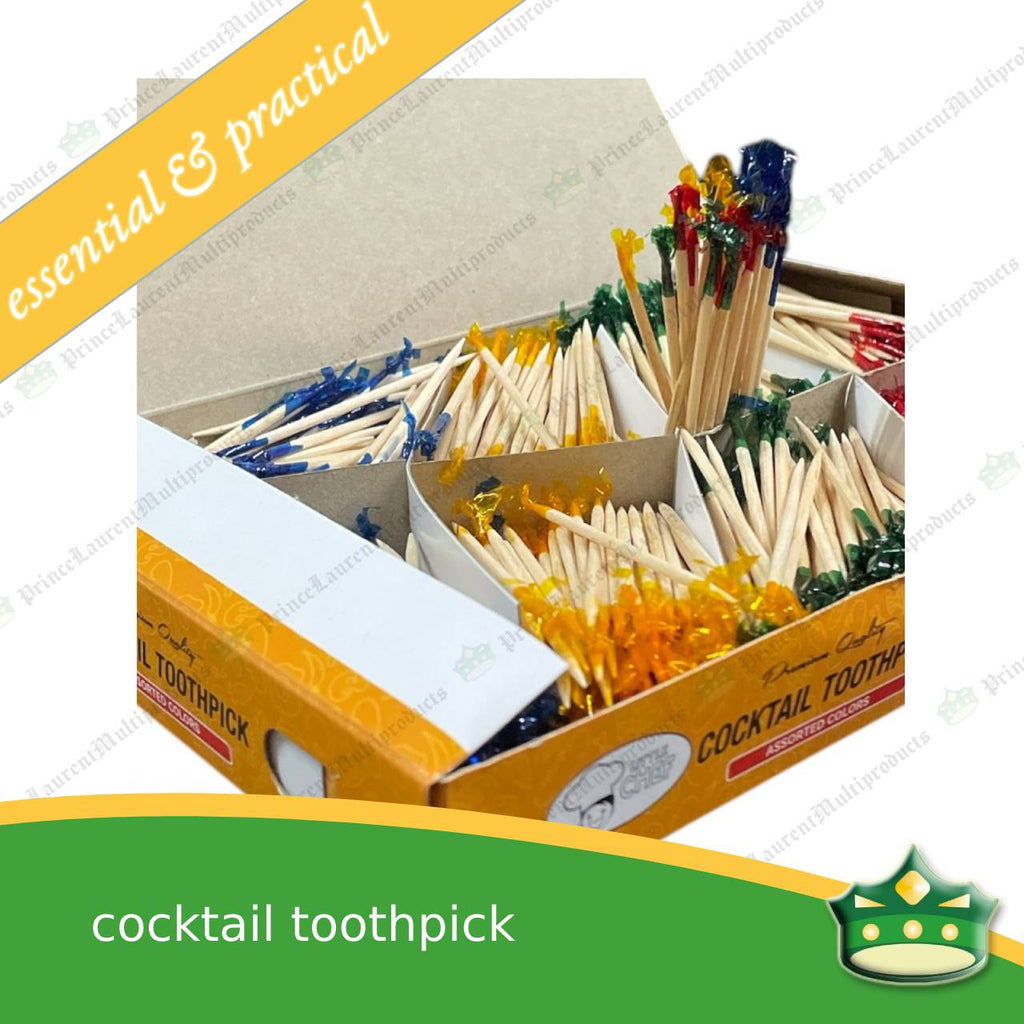 [200 pcs] cocktail toothpick for a good food presentation and aesthetics on sandwiches clubhouse and cocktail occasions