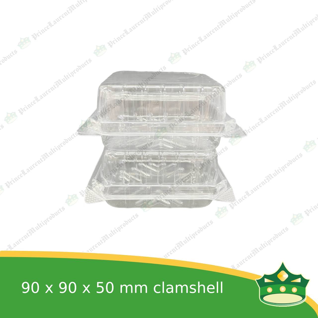 [100 pcs] clear clamshell bx-148L OPS clearview food containers for any food products, jap cake, muffins, cakes, hopia, cupcakes, salad, fruit, baked goods