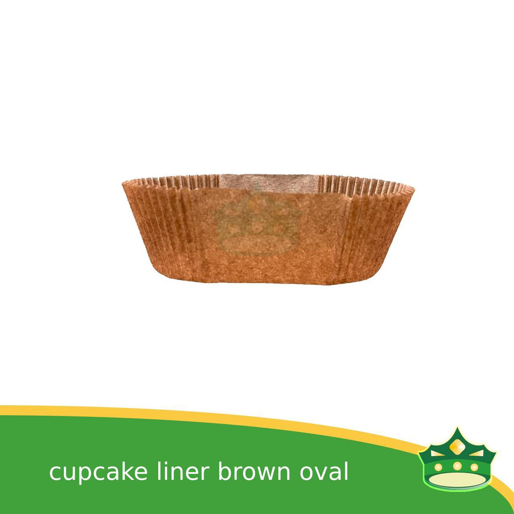 [1000 pcs] cupcake liner oval brown, white  for pastries,  tarts, cupcakes, eclairs, fudge bars