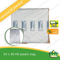 [100 pcs] 24x36 inches HD plastic bag, laundry bag vegetable bag and other uses