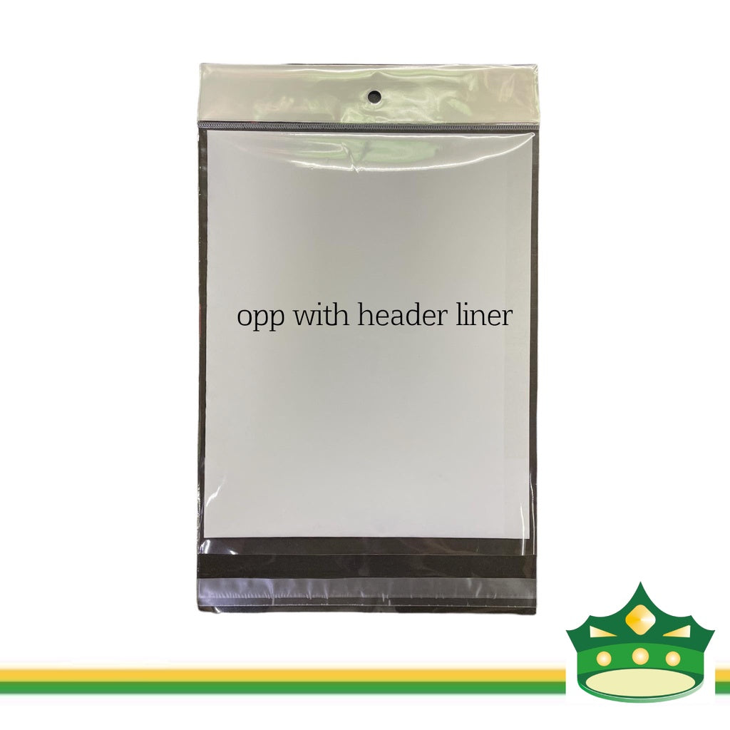 [500 pcs] opp bag with ivory liner and punch hole for display hanging products with resealable flap (medium sizes)