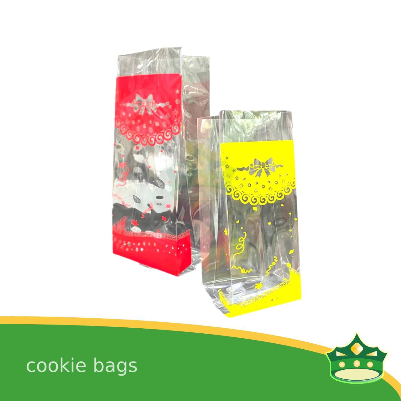 [100 pcs] cookie bag, sampalok bag, brownies bag, yema bag, pastries bag, packaging plastic bags with design