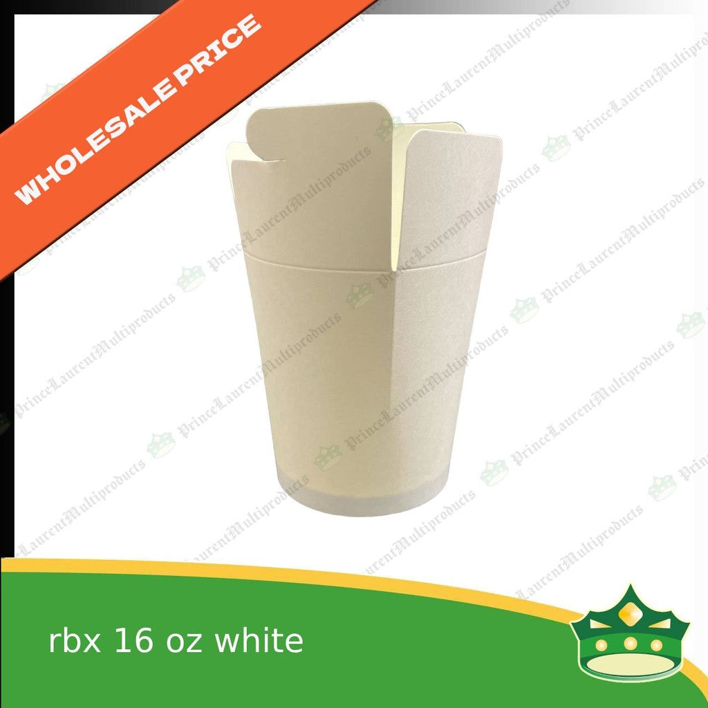 [1case] noodle box 16oz / noodle cup paper /rice in a box 470cc white with PE lamination for takeout