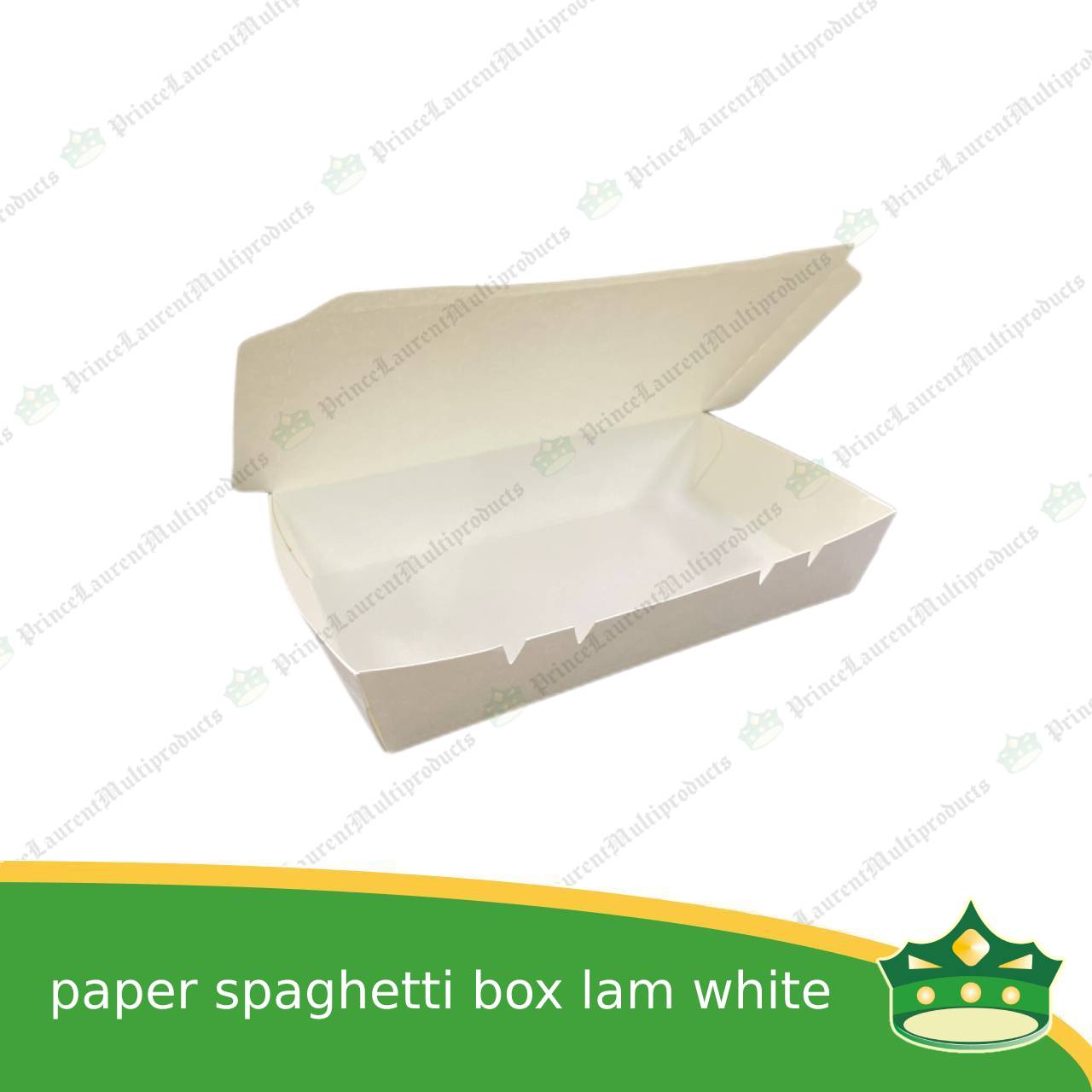 [50 pcs] paper spaghetti box laminated white for take-out take home away meal pack for spahetti noodes merienda ulam rice toppings