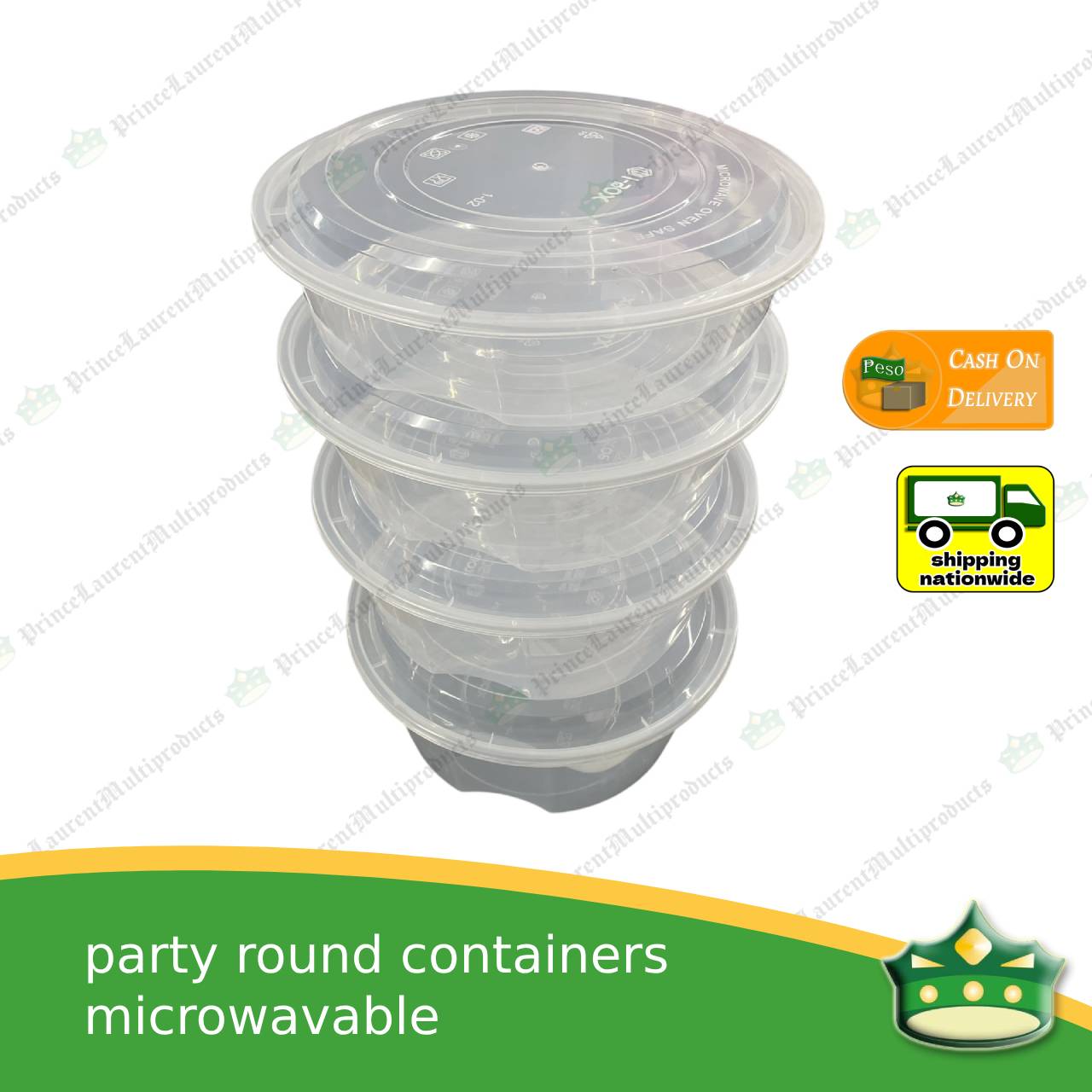 [10 pcs] jumbo party bowl IBOX microwavable bowl container for large food holders / takeout containers -B