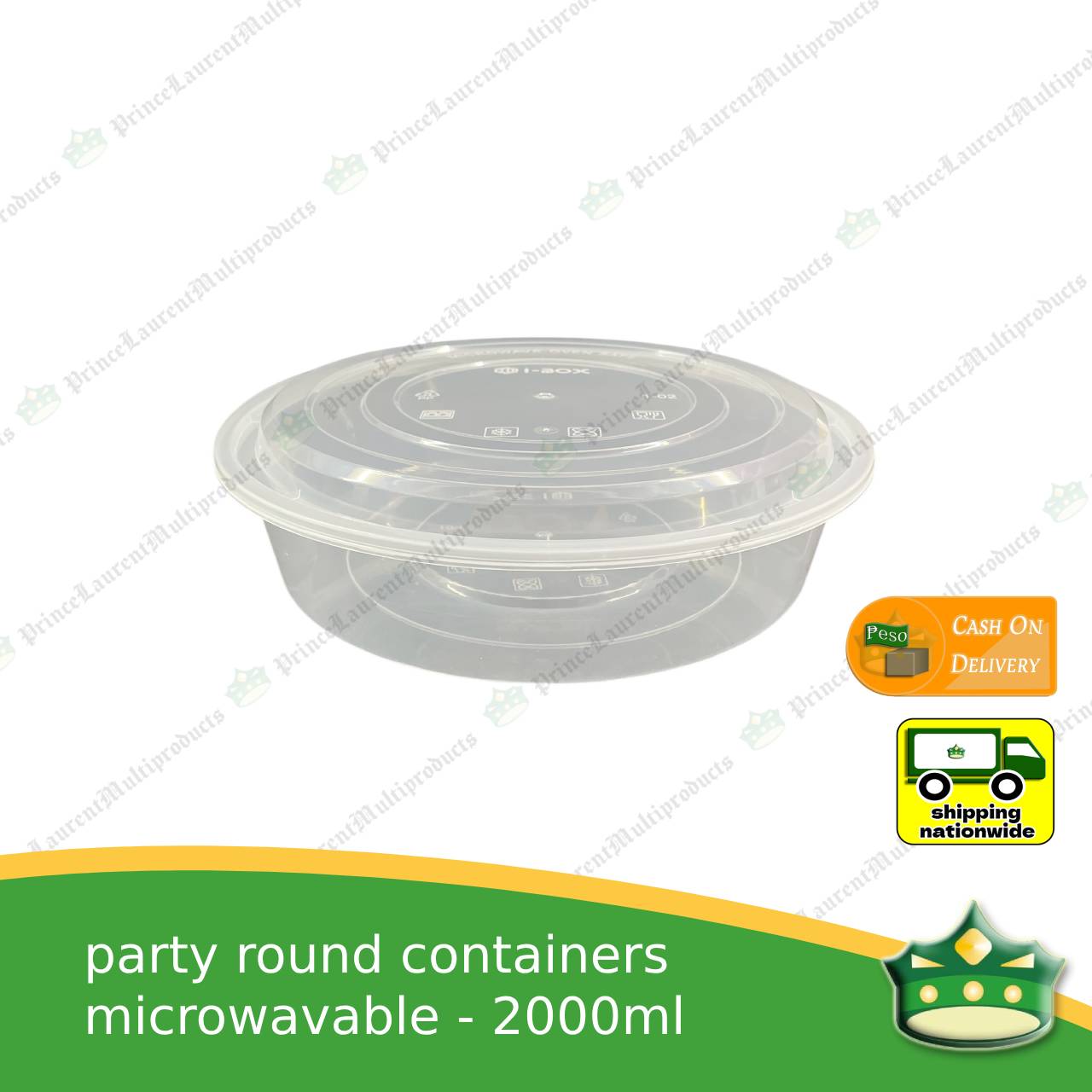 [10 pcs] jumbo party bowl IBOX microwavable bowl container for large food holders / takeout containers -A