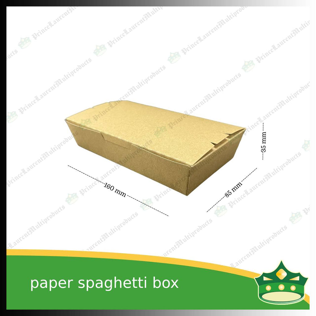 [50 pcs] paper spaghetti box silver coated leak proof for take-out, packed meal, ulam viands, rice toppings, noodles, pansit, merienda
