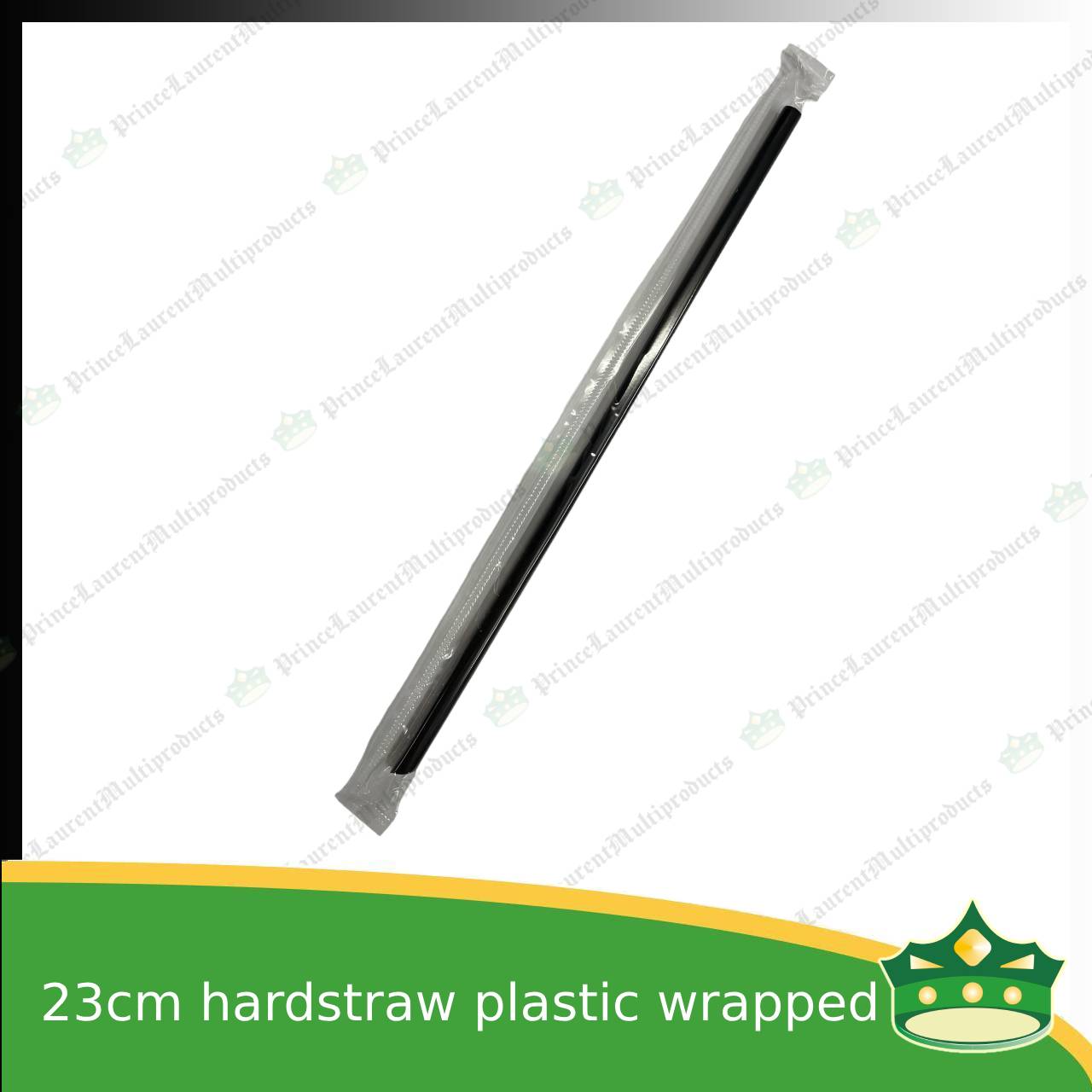 [100 pcs] individually wrapped plastic drinking straw 23cm hard straw with sharp pointed tip colored for cold drinks, smoothie, icetea, cold beverages, lemonade, fruit shakes, juices