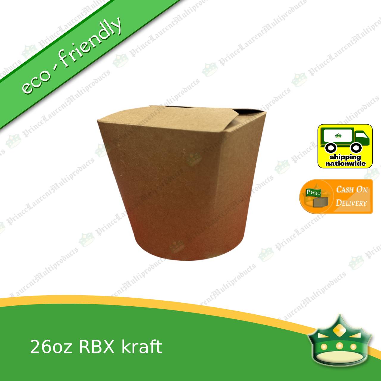 [1 case] noodle box 26 oz / noodle cup paper /rice in a box 770cc white with PE lam for takeout