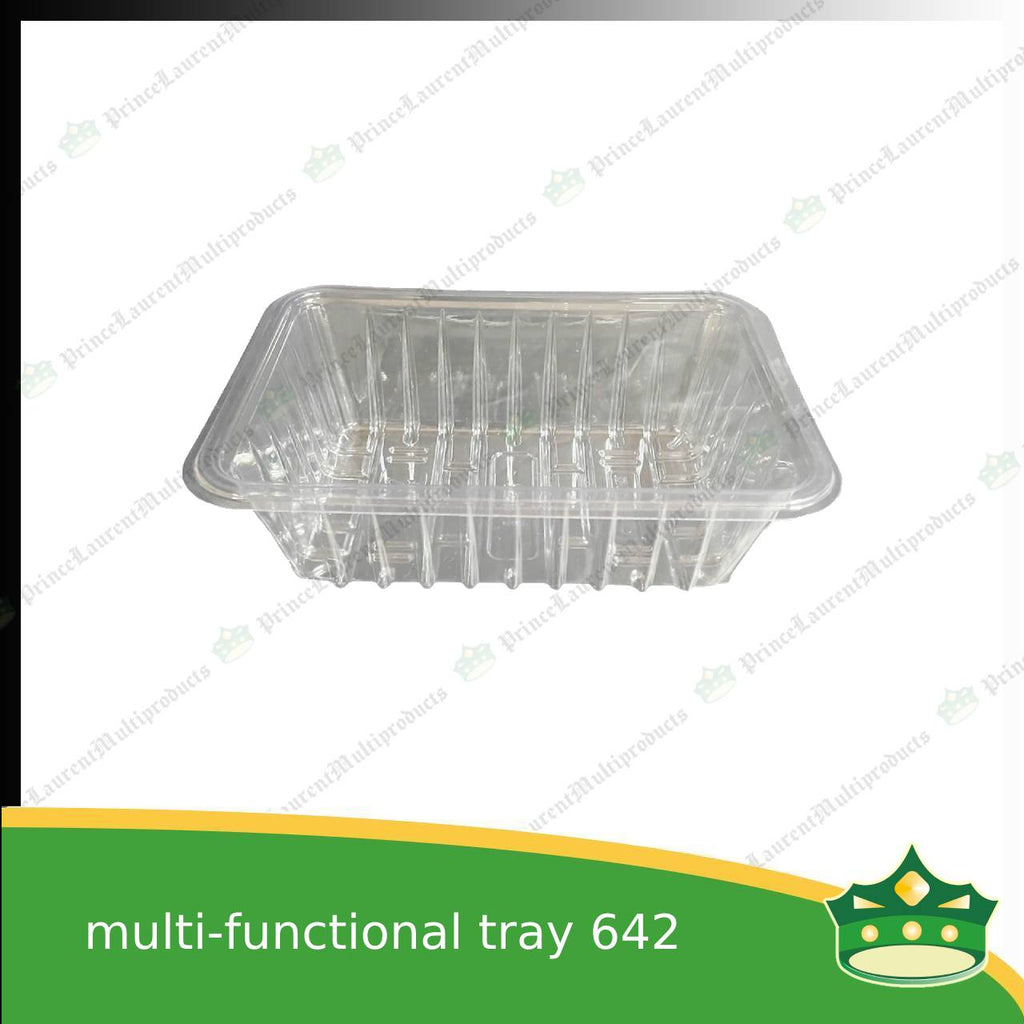 [50 pcs] strawberry trays multi-functional plastic trays 6x4x2 inches for multi purpose trays repacking trays for fruits, vegetables