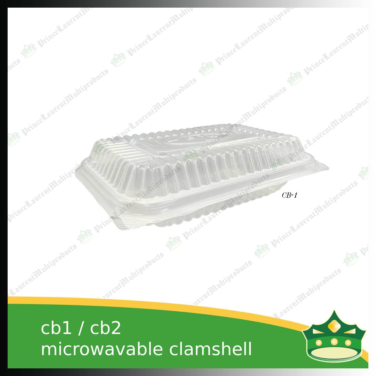 [50 pcs] spaghetti box plastic pp microwavable clamshell for food catering service, food box